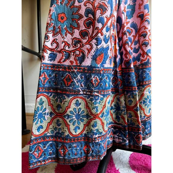 Vintage 70s Psychedelic Floral Set | Tunic + Flared Pants | Indian Cotton | XS/S - Picture 8 of 10